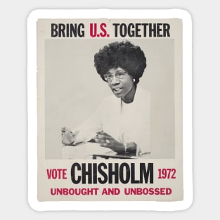 Shirley Chisolm for President Sticker